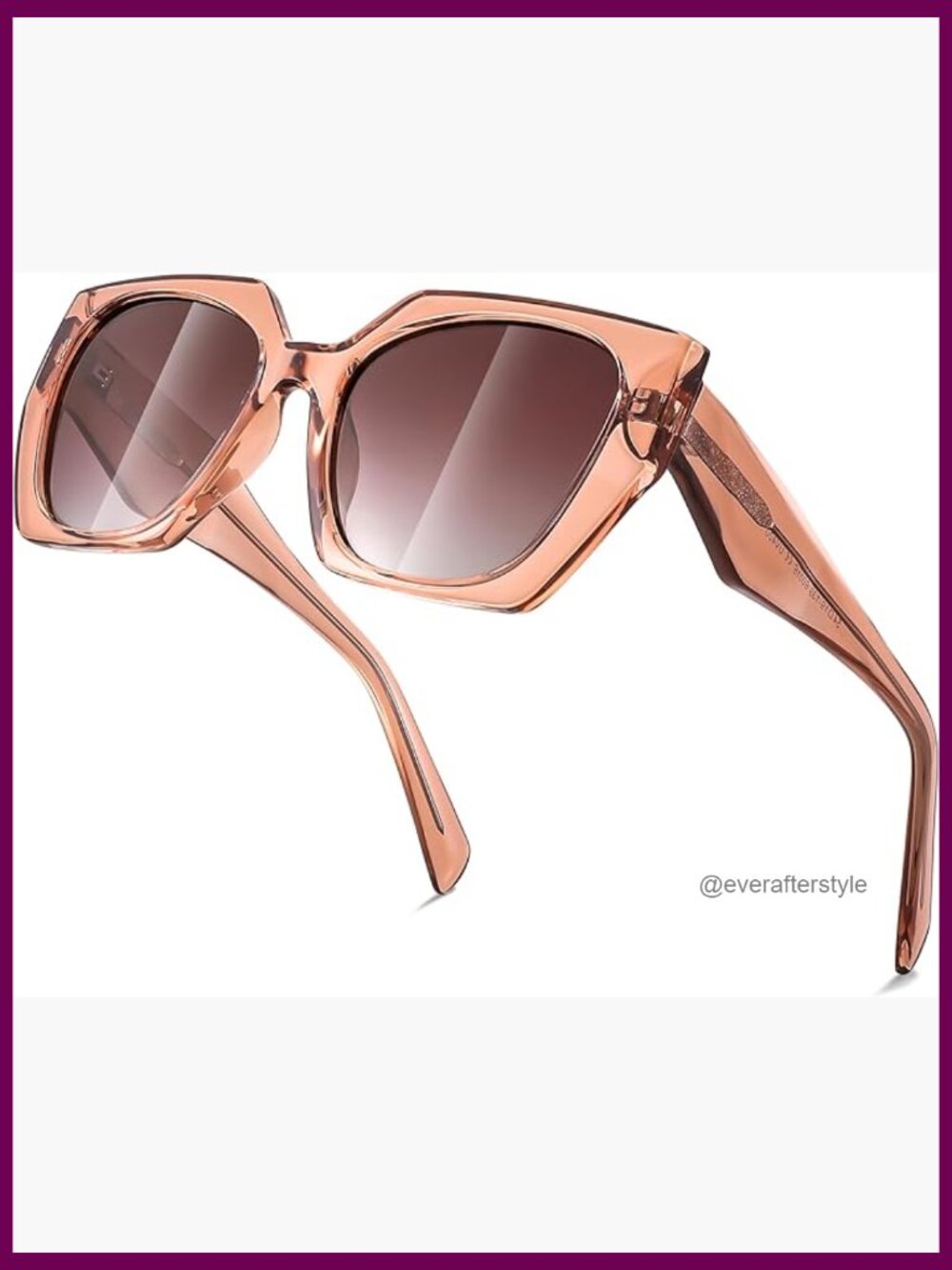 Polarized Oversized Square Sunglasses with TR Frame UV400 Protection